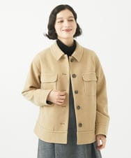 NHDAC88390 GIANNI LO GIUDICE(小さいサイズ)(メゾン ドゥ サンク) [セットアップ対応]圧縮ジャージーブルゾン ベージュ