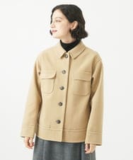 NHDAC88390 GIANNI LO GIUDICE(小さいサイズ)(メゾン ドゥ サンク) [セットアップ対応]圧縮ジャージーブルゾン ベージュ