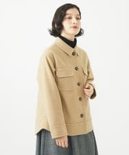 NHDAC88390 GIANNI LO GIUDICE(小さいサイズ)(メゾン ドゥ サンク) [セットアップ対応]圧縮ジャージーブルゾン ベージュ