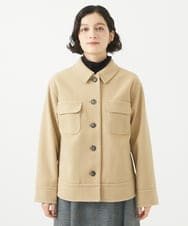 NHDAC88390 GIANNI LO GIUDICE(小さいサイズ)(メゾン ドゥ サンク) [セットアップ対応]圧縮ジャージーブルゾン ベージュ
