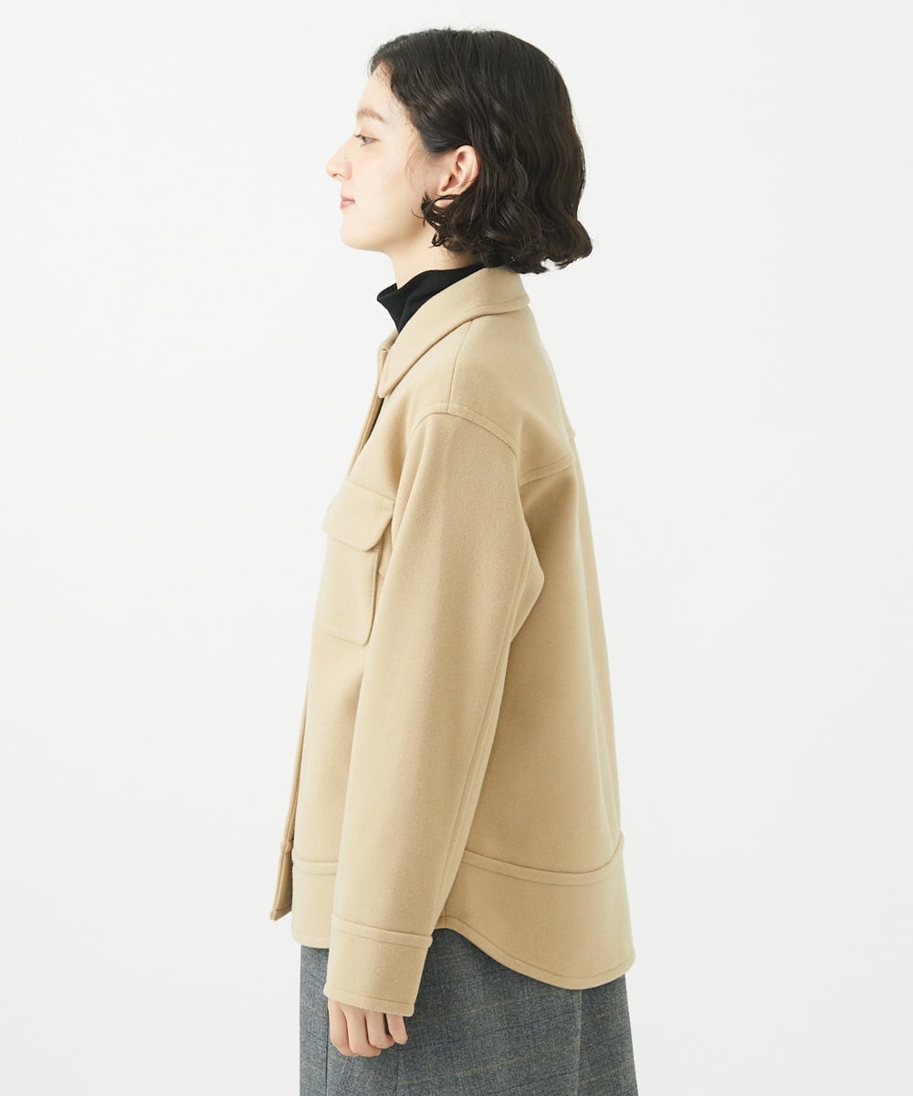 NHDAC88390 GIANNI LO GIUDICE(小さいサイズ)(メゾン ドゥ サンク) [セットアップ対応]圧縮ジャージーブルゾン ベージュ