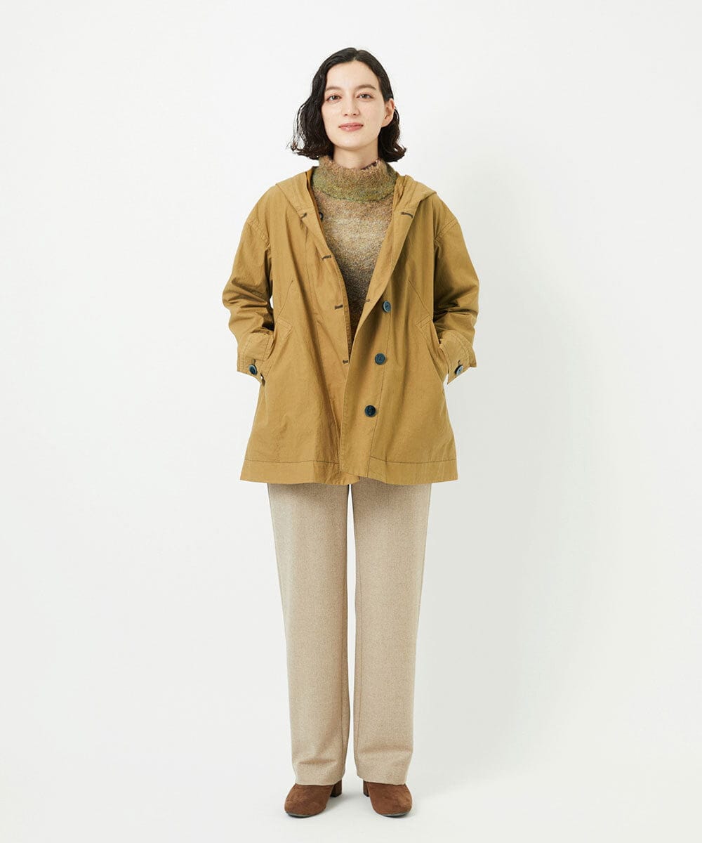 NHDAD01490 GIANNI LO GIUDICE(小さいサイズ)(メゾン ドゥ サンク) コットンタイプライターフーディージャケット ベージュ