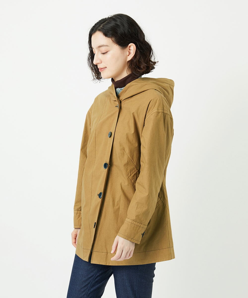 NHDAD01490 GIANNI LO GIUDICE(小さいサイズ)(メゾン ドゥ サンク) コットンタイプライターフーディージャケット ベージュ