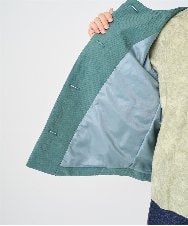 NHDAE20450 GIANNI LO GIUDICE(小さいサイズ)(メゾン ドゥ サンク) ドットキルトノーカラージャケット ライトグリーン