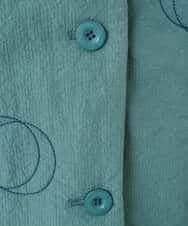 NHDAE20450 GIANNI LO GIUDICE(小さいサイズ)(メゾン ドゥ サンク) ドットキルトノーカラージャケット ライトグリーン