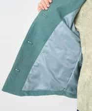 NHDAE20450 GIANNI LO GIUDICE(小さいサイズ)(メゾン ドゥ サンク) ドットキルトノーカラージャケット ライトグリーン