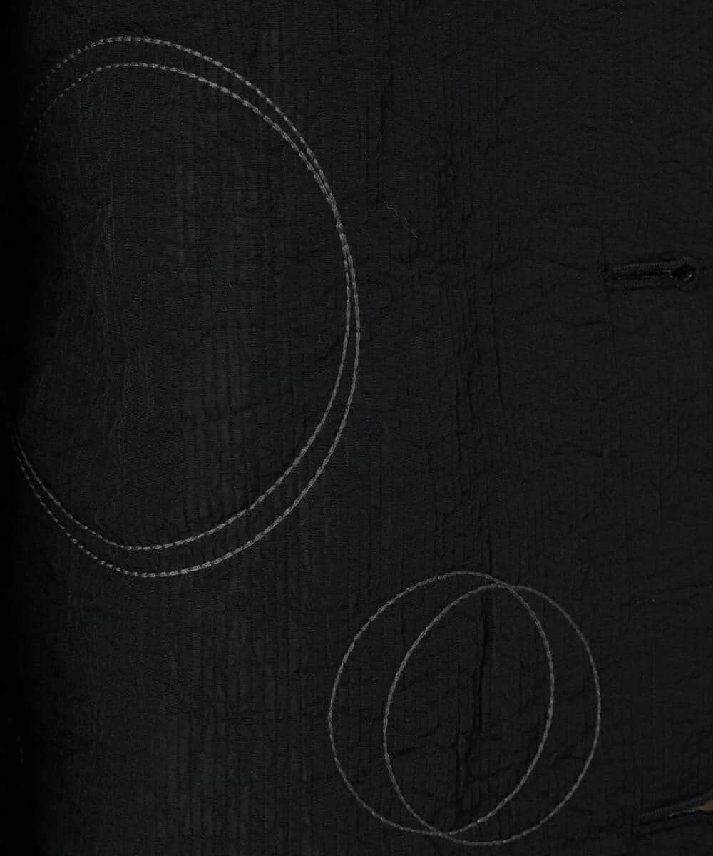 NHDAE20450 GIANNI LO GIUDICE(小さいサイズ)(メゾン ドゥ サンク) ドットキルトノーカラージャケット ライトグリーン