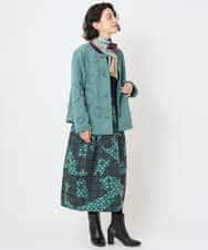 NHDAE20450 GIANNI LO GIUDICE(小さいサイズ)(メゾン ドゥ サンク) ドットキルトノーカラージャケット ライトグリーン