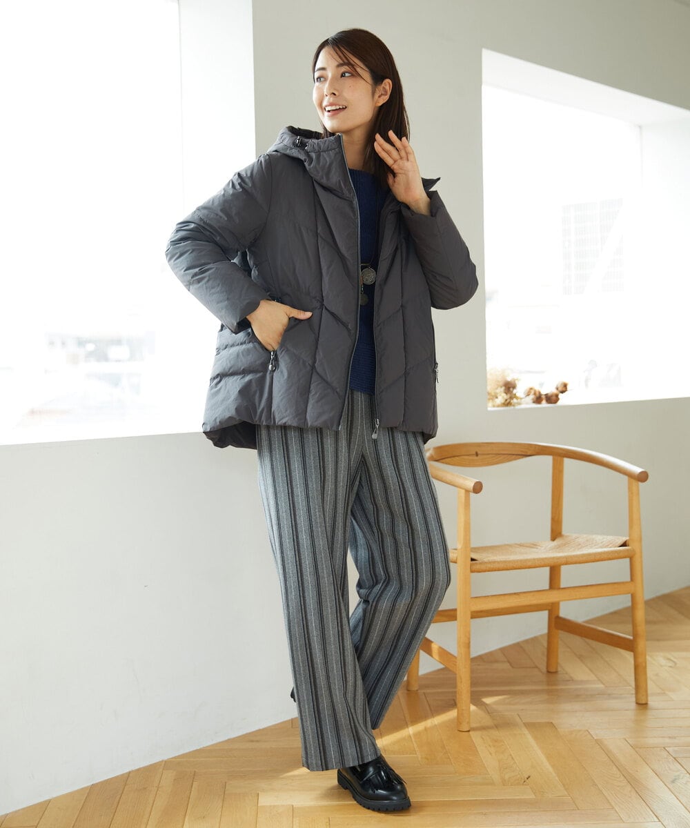 NHDAE31590 GIANNI LO GIUDICE(小さいサイズ)(メゾン ドゥ サンク) タフタメモリーダウンジャケット グリーン