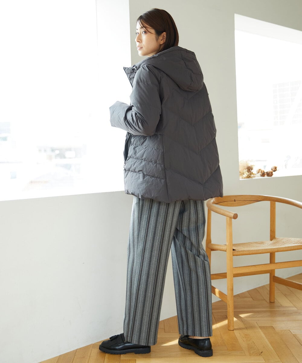 NHDAE31590 GIANNI LO GIUDICE(小さいサイズ)(メゾン ドゥ サンク) タフタメモリーダウンジャケット グリーン