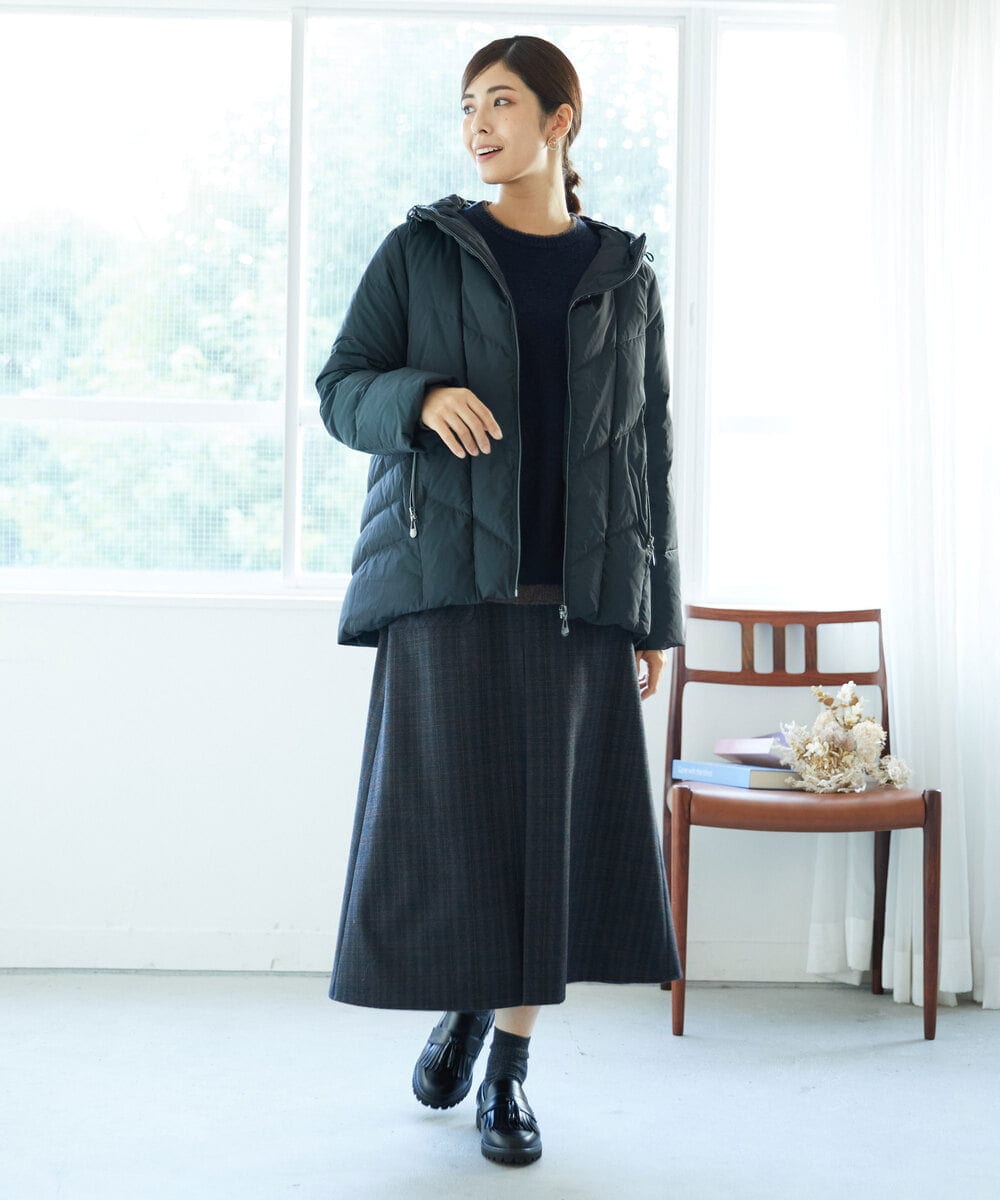 NHDAE31590 GIANNI LO GIUDICE(小さいサイズ)(メゾン ドゥ サンク) タフタメモリーダウンジャケット グリーン