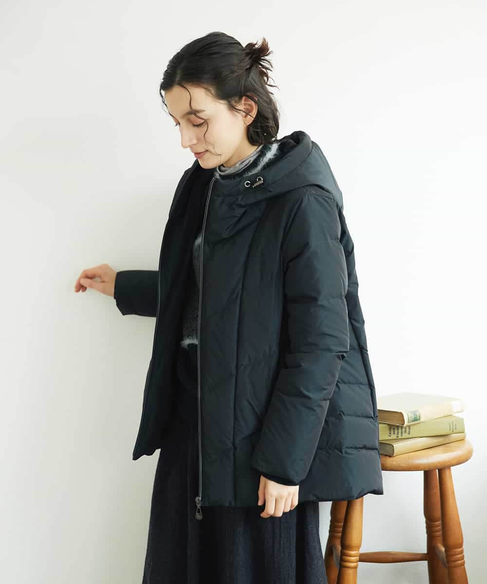 NHDAE31590 GIANNI LO GIUDICE(小さいサイズ)(メゾン ドゥ サンク) タフタメモリーダウンジャケット ダークグリーン