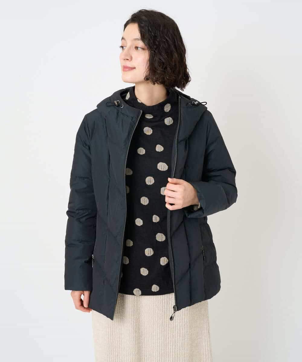 NHDAE31590 GIANNI LO GIUDICE(小さいサイズ)(メゾン ドゥ サンク) タフタメモリーダウンジャケット ダークグリーン