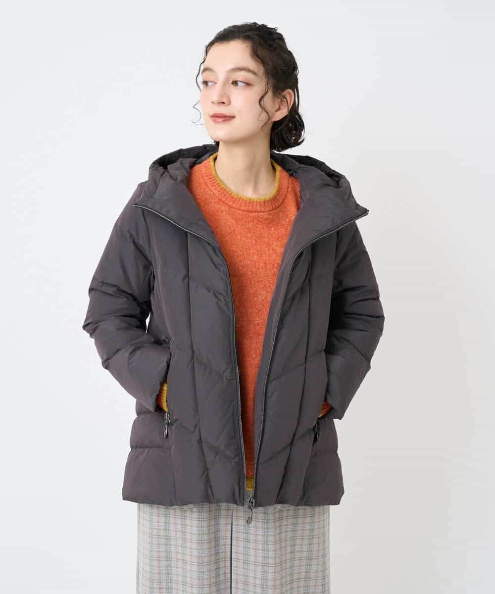 NHDAE31590 GIANNI LO GIUDICE(小さいサイズ)(メゾン ドゥ サンク) タフタメモリーダウンジャケット ダークグリーン