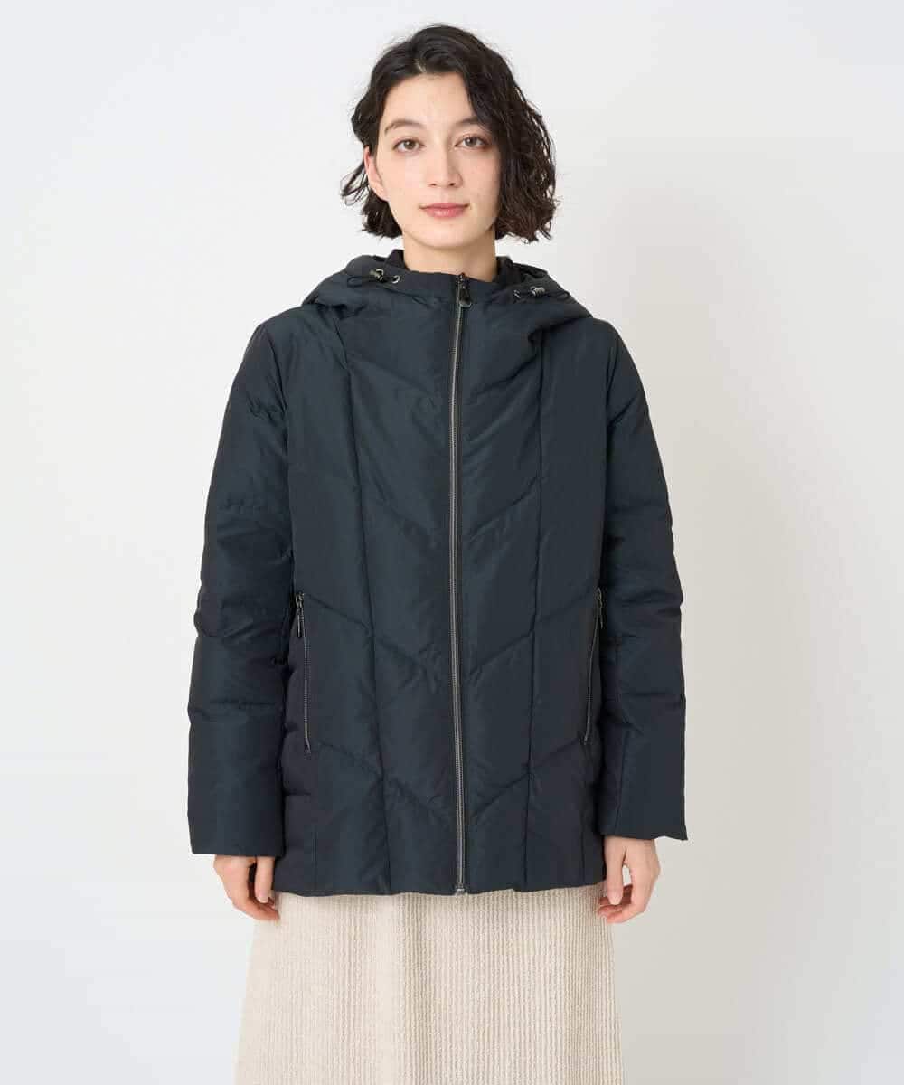 NHDAE31590 GIANNI LO GIUDICE(小さいサイズ)(メゾン ドゥ サンク) タフタメモリーダウンジャケット ダークグリーン