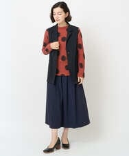 NHDAF83260 GIANNI LO GIUDICE(小さいサイズ)(メゾン ドゥ サンク) ナイロンストレッチテーラードカラージレ ブルー