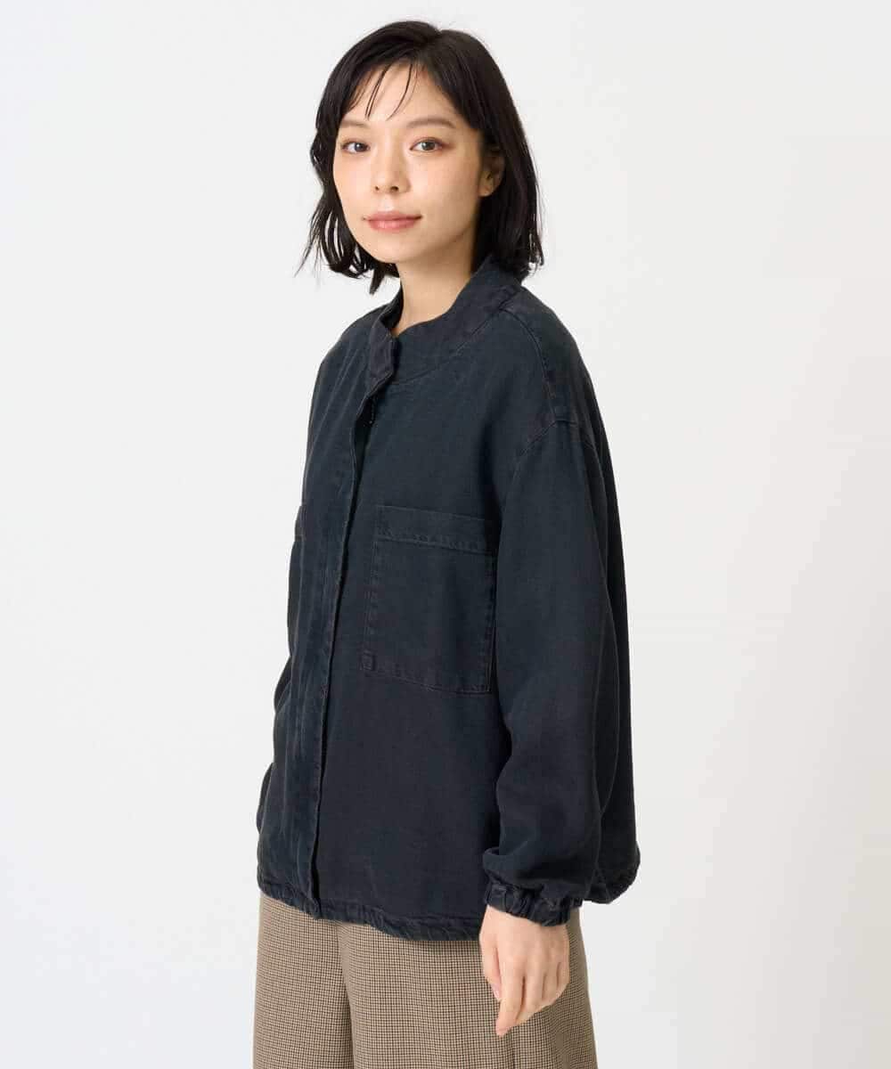 NHDAH37360 GIANNI LO GIUDICE(小さいサイズ)(メゾン ドゥ サンク) テンセルデニムヴィンテージブルゾン ダークグレー