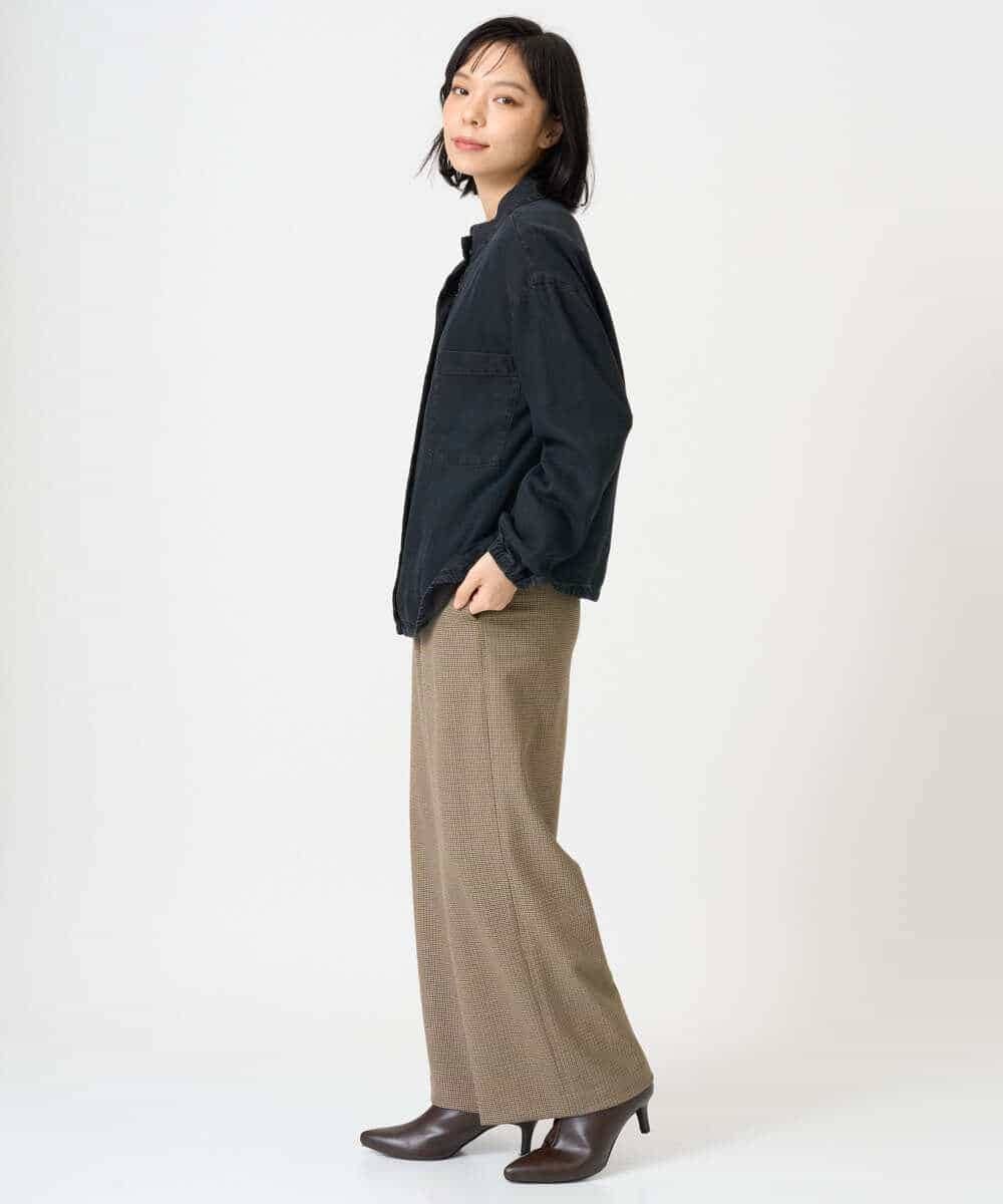 NHDAH37360 GIANNI LO GIUDICE(小さいサイズ)(メゾン ドゥ サンク) テンセルデニムヴィンテージブルゾン ダークグレー