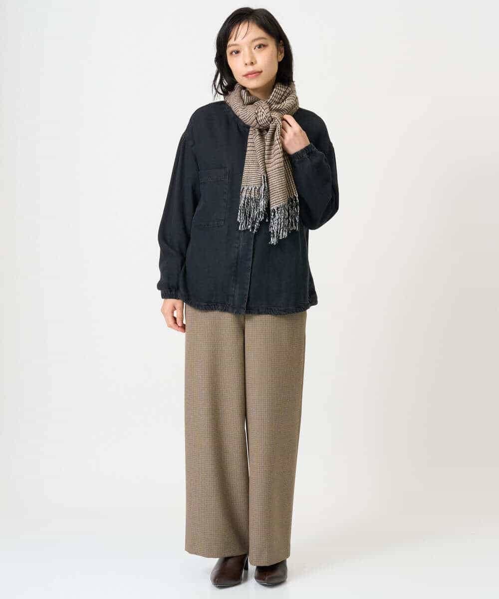 NHDAH37360 GIANNI LO GIUDICE(小さいサイズ)(メゾン ドゥ サンク) テンセルデニムヴィンテージブルゾン ダークグレー