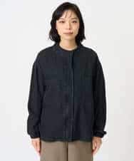 NHDAH37360 GIANNI LO GIUDICE(小さいサイズ)(メゾン ドゥ サンク) テンセルデニムヴィンテージブルゾン ダークグレー