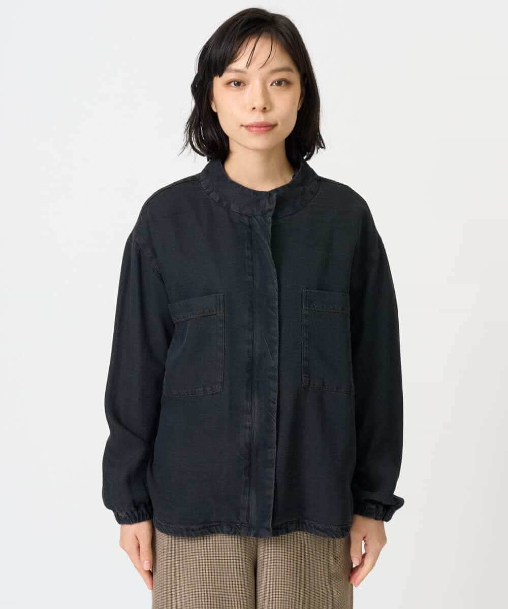 NHDAH37360 GIANNI LO GIUDICE(小さいサイズ)(メゾン ドゥ サンク) テンセルデニムヴィンテージブルゾン ダークグレー