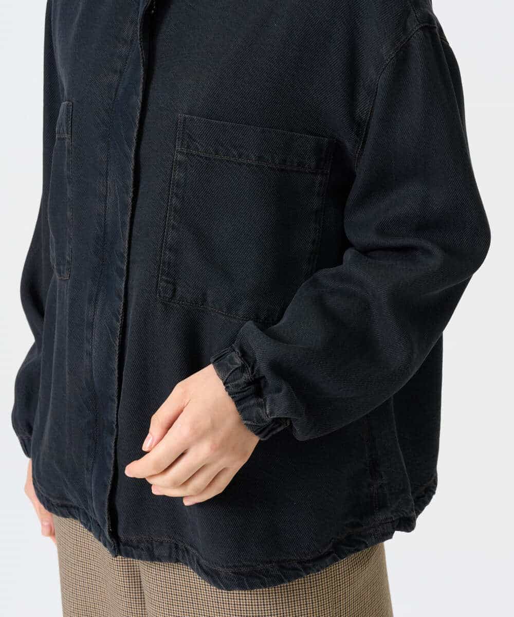 NHDAH37360 GIANNI LO GIUDICE(小さいサイズ)(メゾン ドゥ サンク) テンセルデニムヴィンテージブルゾン ダークグレー