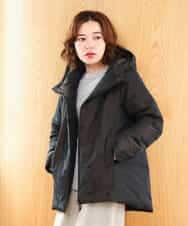 NHDAH45590 GIANNI LO GIUDICE(小さいサイズ)(メゾン ドゥ サンク) ドットタフタメモリーダウンコート ブラウン