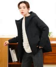 NHDAH45590 GIANNI LO GIUDICE(小さいサイズ)(メゾン ドゥ サンク) ドットタフタメモリーダウンコート ブラウン
