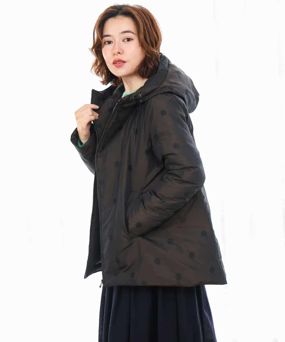 NHDAH45590 GIANNI LO GIUDICE(小さいサイズ)(メゾン ドゥ サンク) ドットタフタメモリーダウンコート ブラウン