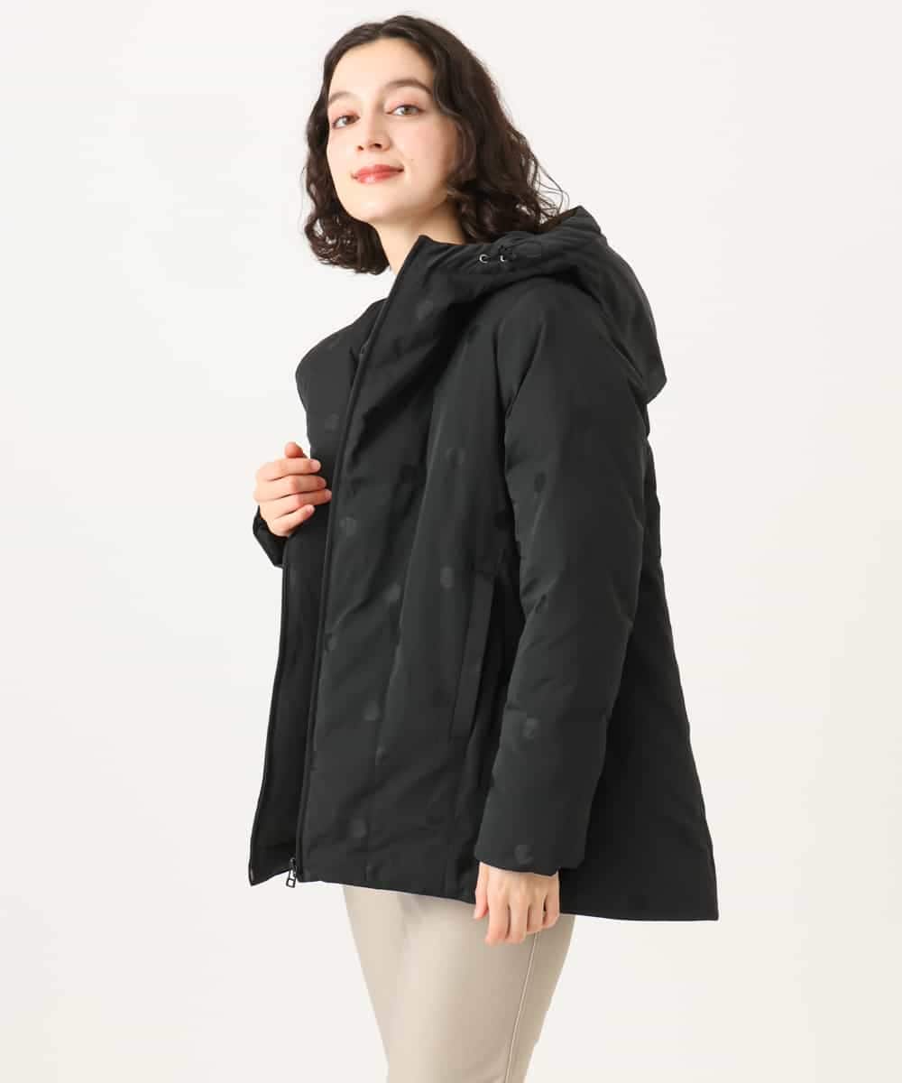 NHDAH45590 GIANNI LO GIUDICE(小さいサイズ)(メゾン ドゥ サンク) ドットタフタメモリーダウンコート ブラウン