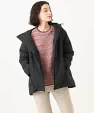 NHDAH45590 GIANNI LO GIUDICE(小さいサイズ)(メゾン ドゥ サンク) ドットタフタメモリーダウンコート ブラウン