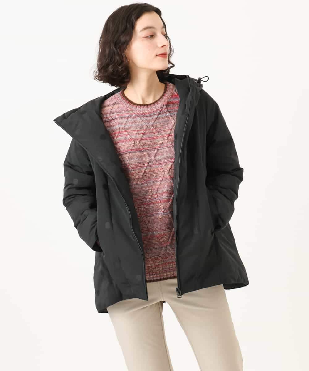 NHDAH45590 GIANNI LO GIUDICE(小さいサイズ)(メゾン ドゥ サンク) ドットタフタメモリーダウンコート ブラウン