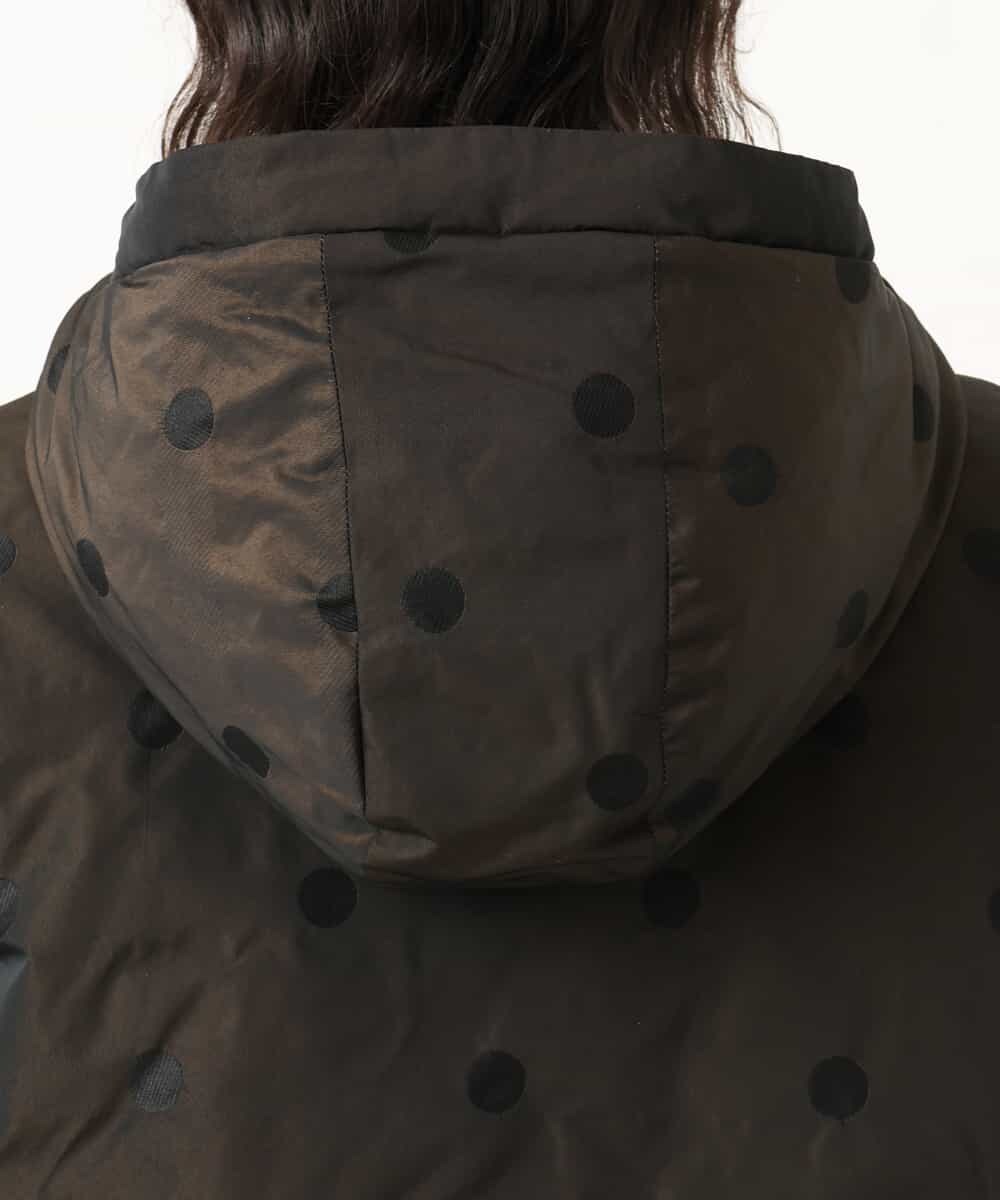 NHDAH45590 GIANNI LO GIUDICE(小さいサイズ)(メゾン ドゥ サンク) ドットタフタメモリーダウンコート ブラウン