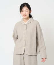 NHDAH46390 GIANNI LO GIUDICE(小さいサイズ)(メゾン ドゥ サンク) [セットアップ対応]ウールリファインガーゼジャケット ベージュ