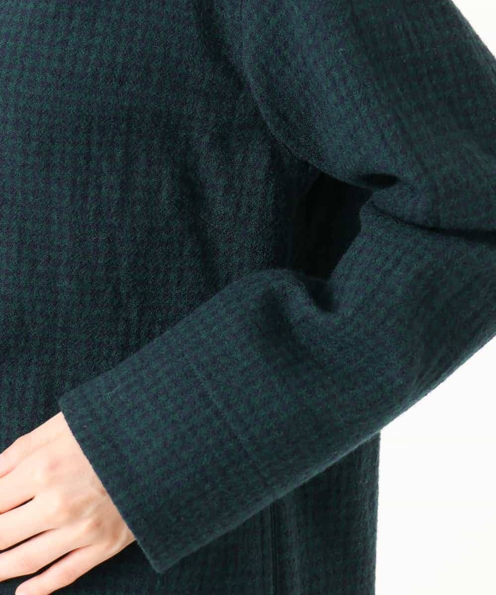NHDAI48390 GIANNI LO GIUDICE(小さいサイズ)(メゾン ドゥ サンク) ウールリファインガーゼジャケット(ギンガムチェック) ブルー