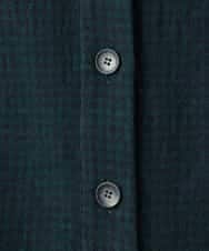 NHDAI48390 GIANNI LO GIUDICE(小さいサイズ)(メゾン ドゥ サンク) ウールリファインガーゼジャケット(ギンガムチェック) ブルー