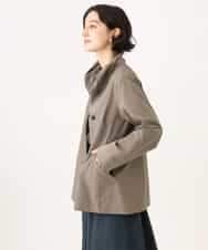 NHDAI84390 GIANNI LO GIUDICE(小さいサイズ)(メゾン ドゥ サンク) ストレッチツイルショートコート ベージュ