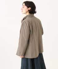 NHDAI84390 GIANNI LO GIUDICE(小さいサイズ)(メゾン ドゥ サンク) ストレッチツイルショートコート ベージュ