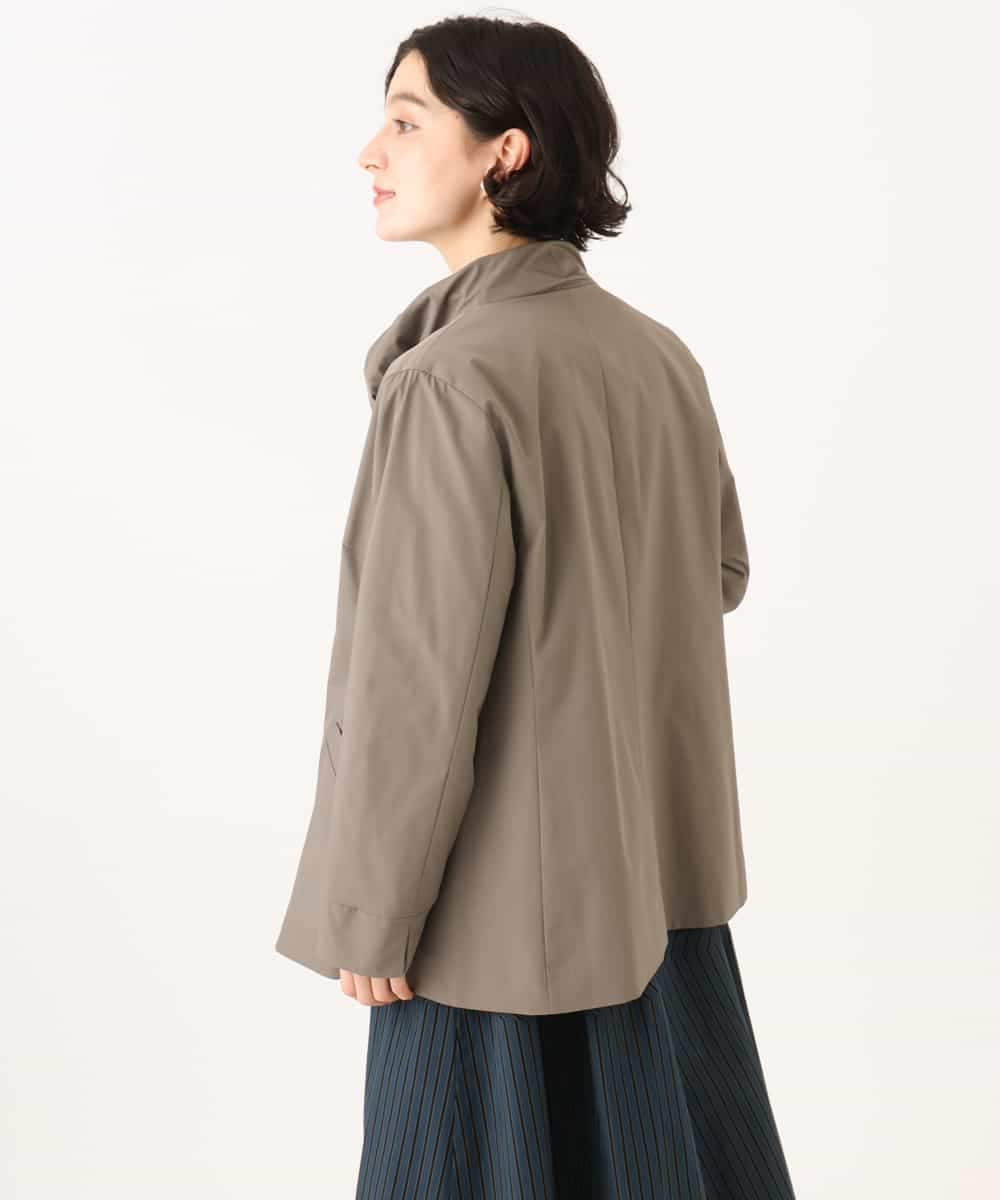 NHDAI84390 GIANNI LO GIUDICE(小さいサイズ)(メゾン ドゥ サンク) ストレッチツイルショートコート ベージュ