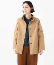 NHDAI84390 GIANNI LO GIUDICE(小さいサイズ)(メゾン ドゥ サンク) ストレッチツイルショートコート ベージュ
