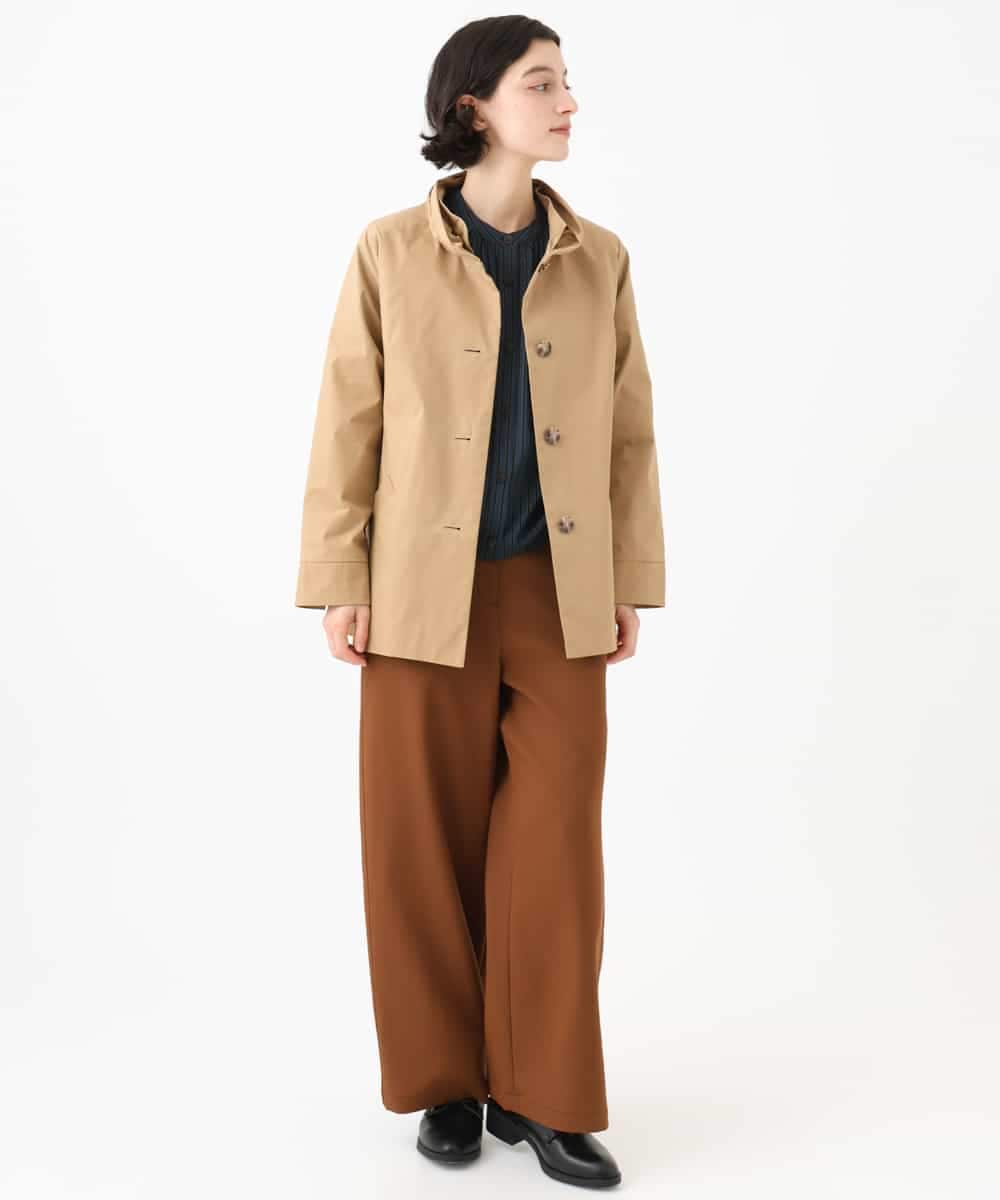 NHDAI84390 GIANNI LO GIUDICE(小さいサイズ)(メゾン ドゥ サンク) ストレッチツイルショートコート ベージュ