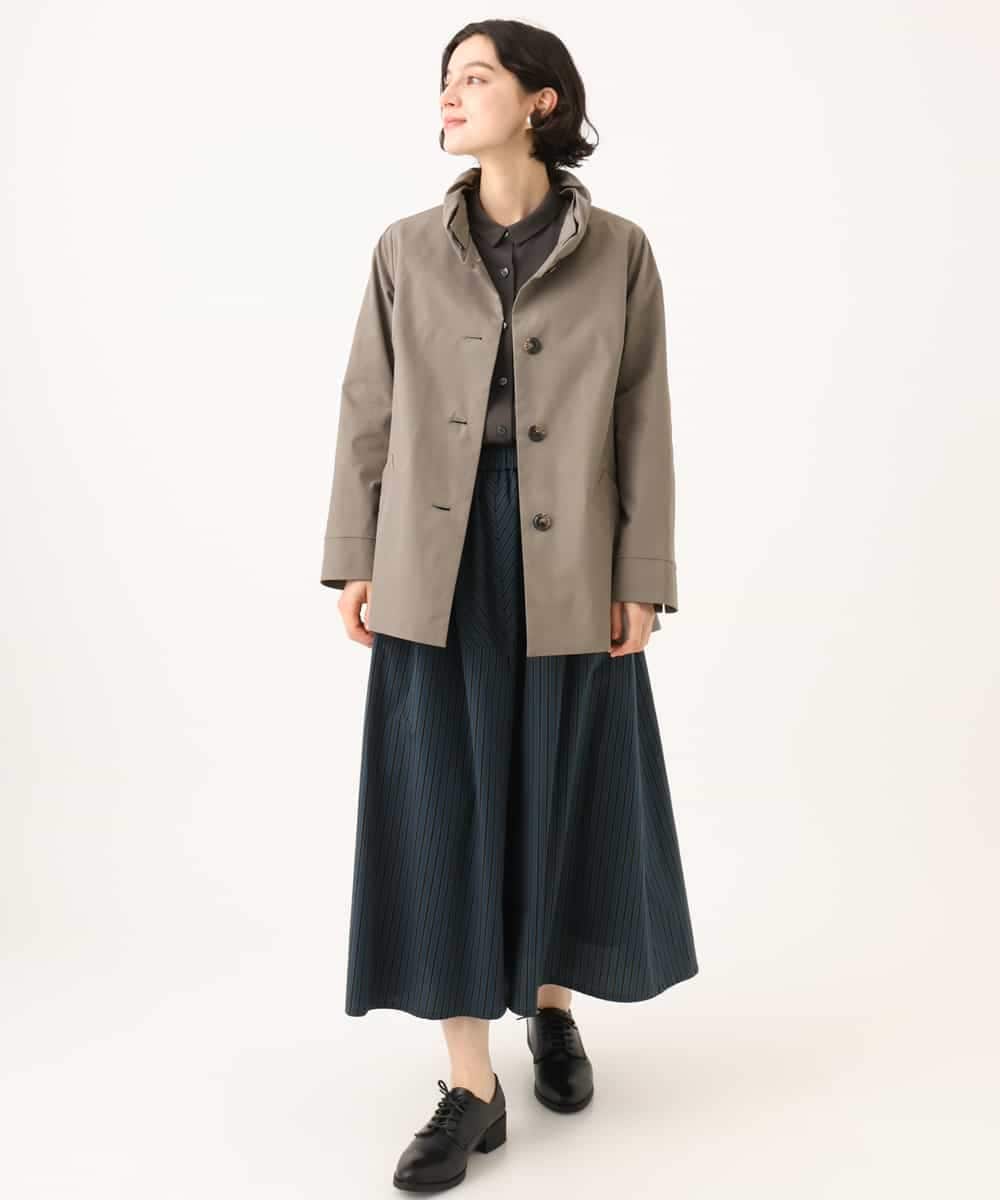 NHDAI84390 GIANNI LO GIUDICE(小さいサイズ)(メゾン ドゥ サンク) ストレッチツイルショートコート ベージュ