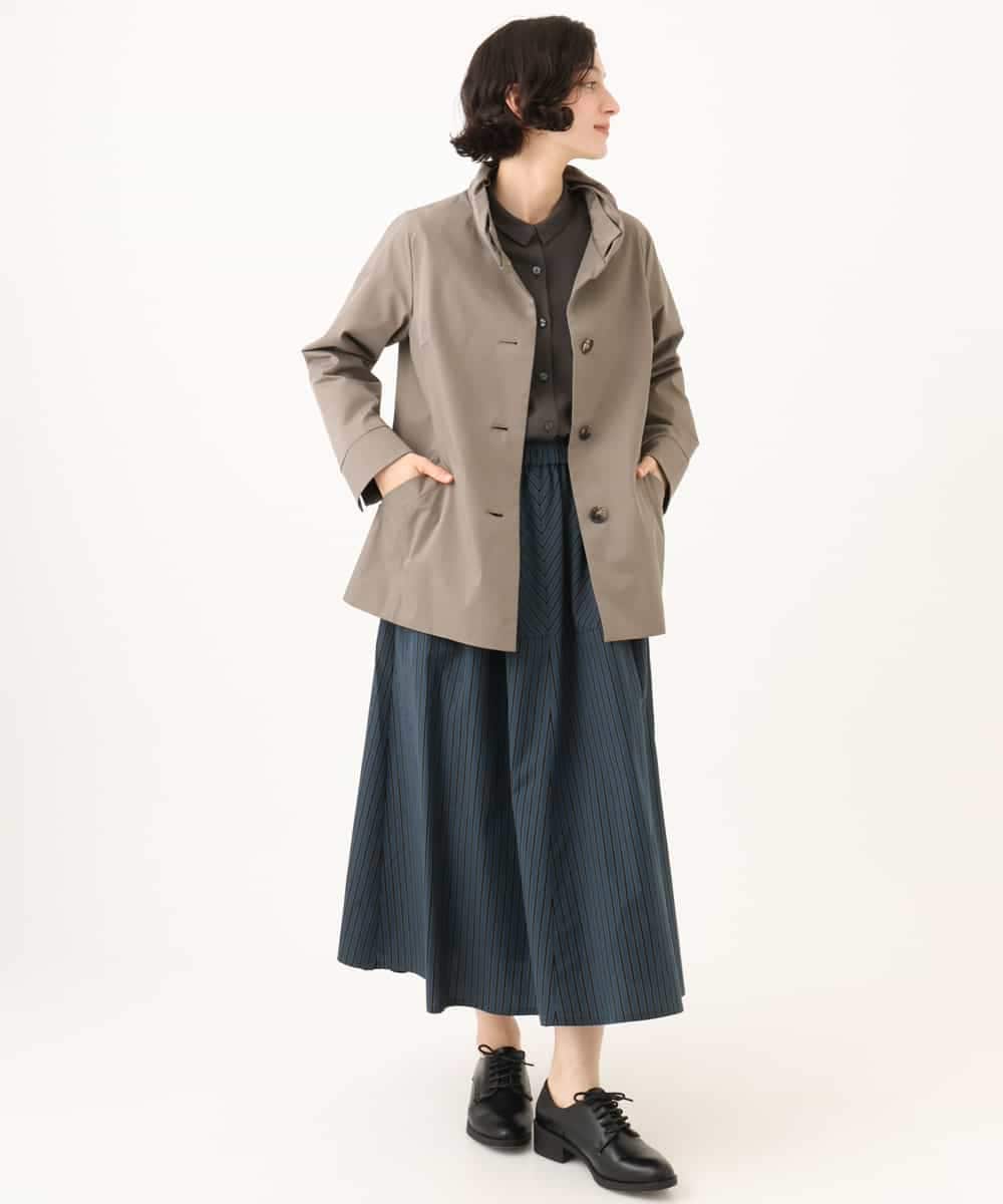 NHDAI84390 GIANNI LO GIUDICE(小さいサイズ)(メゾン ドゥ サンク) ストレッチツイルショートコート ベージュ