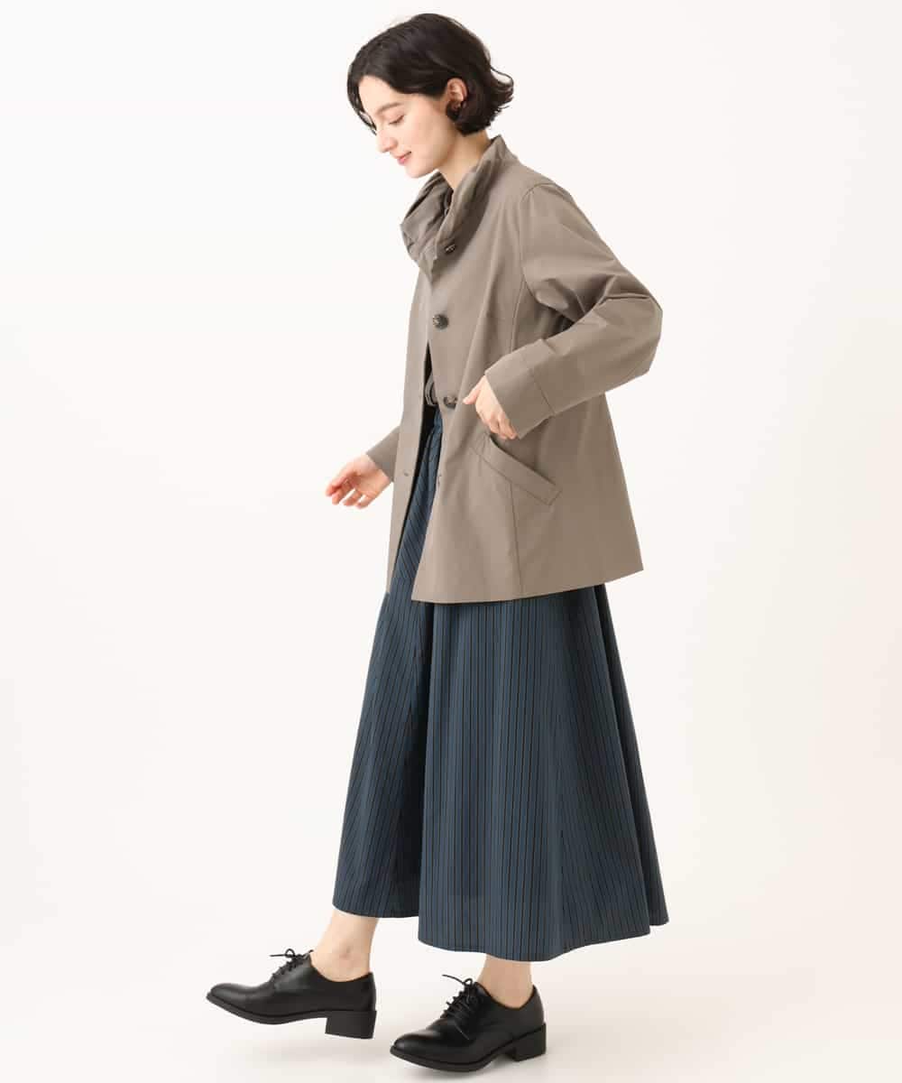 NHDAI84390 GIANNI LO GIUDICE(小さいサイズ)(メゾン ドゥ サンク) ストレッチツイルショートコート ベージュ