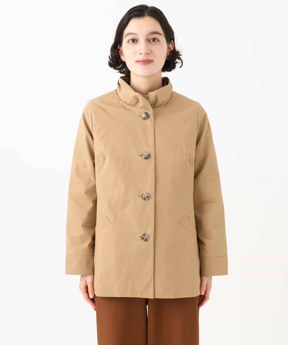 NHDAI84390 GIANNI LO GIUDICE(小さいサイズ)(メゾン ドゥ サンク) ストレッチツイルショートコート ベージュ