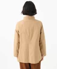 NHDAI84390 GIANNI LO GIUDICE(小さいサイズ)(メゾン ドゥ サンク) ストレッチツイルショートコート ベージュ