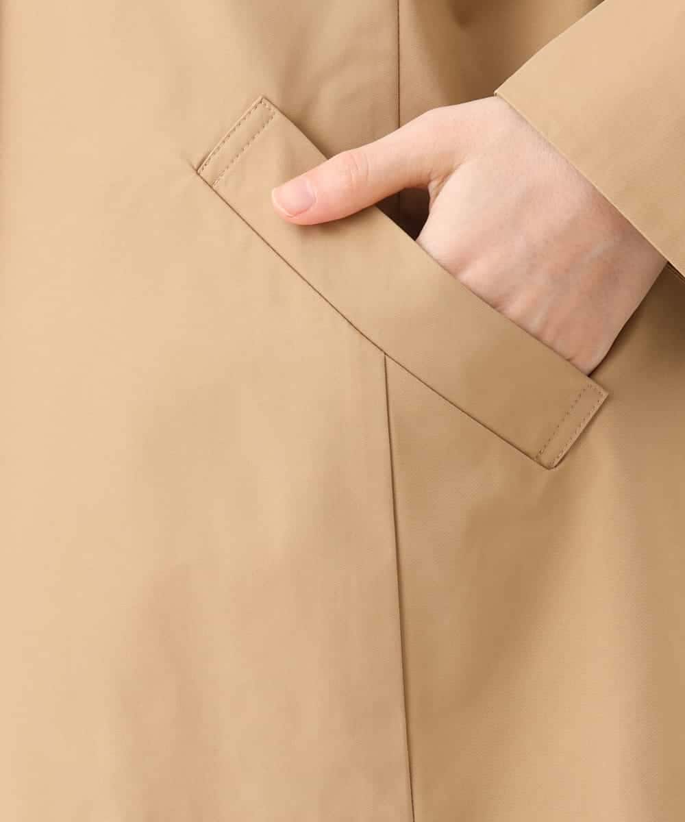 NHDAI84390 GIANNI LO GIUDICE(小さいサイズ)(メゾン ドゥ サンク) ストレッチツイルショートコート ベージュ