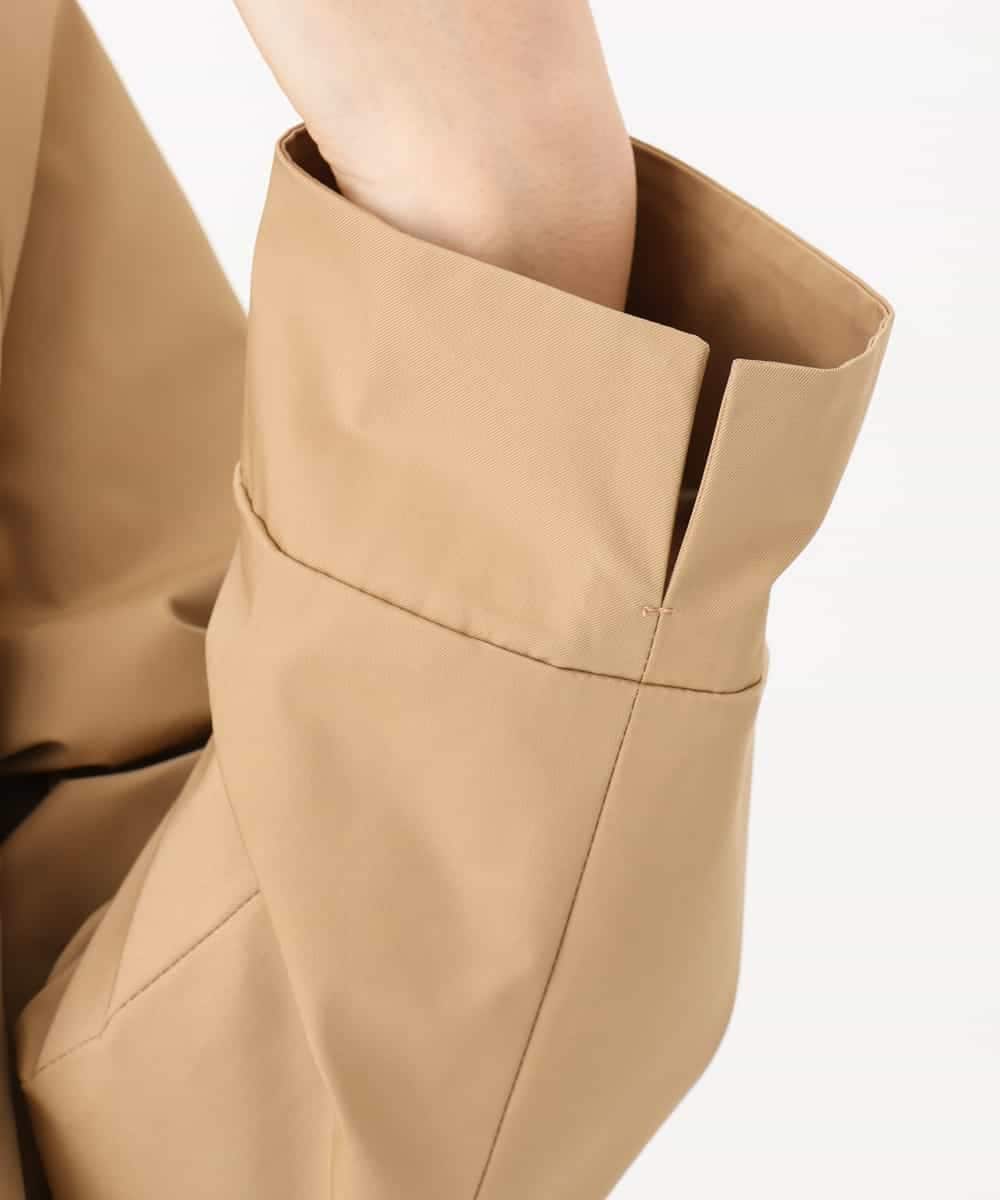 NHDAI84390 GIANNI LO GIUDICE(小さいサイズ)(メゾン ドゥ サンク) ストレッチツイルショートコート ベージュ
