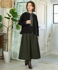 NHDAI86390 GIANNI LO GIUDICE(小さいサイズ)(メゾン ドゥ サンク) ショート丈ノーカラーコート アイボリー