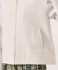 NHDAI86390 GIANNI LO GIUDICE(小さいサイズ)(メゾン ドゥ サンク) ショート丈ノーカラーコート アイボリー